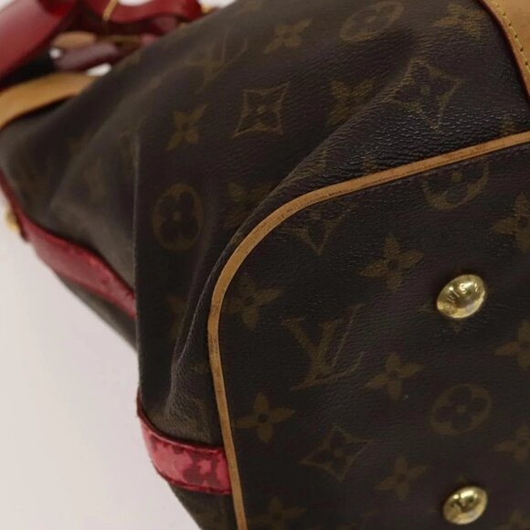 LOUIS VUITTON Monogram Ruby Sarina MM Tote Bag Red M95611 LV Auth 136007 - Picture 5 of 16